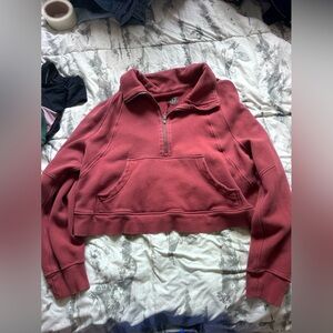 Lululemon crop quarter zip XL